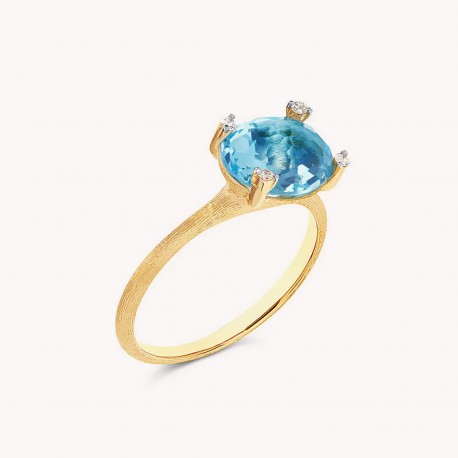 Ipanema | Blue Topaz and Diamond Ring