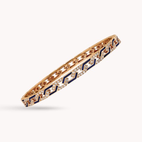 Rebel | Diamond and Enamel Bangle