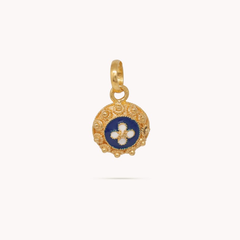 Portuguese Roses | Enamel Medal pendant